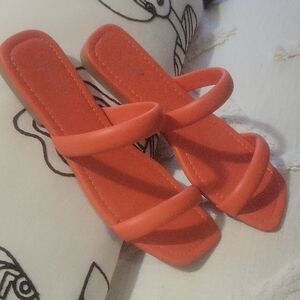 Chic Orange Women's Sandals